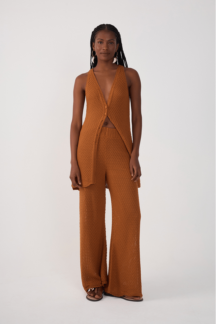 Calça Tricot Barra Ondas