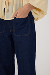 Calça Jeans Flare Bolso