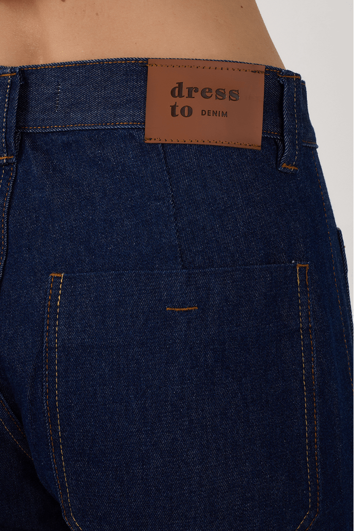 Calça Jeans Flare Bolso