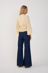 Calça Jeans Flare Bolso