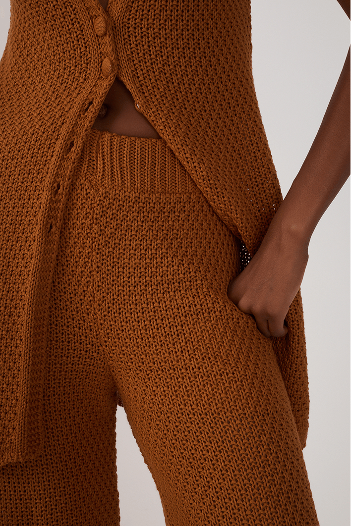 Calça Tricot Barra Ondas
