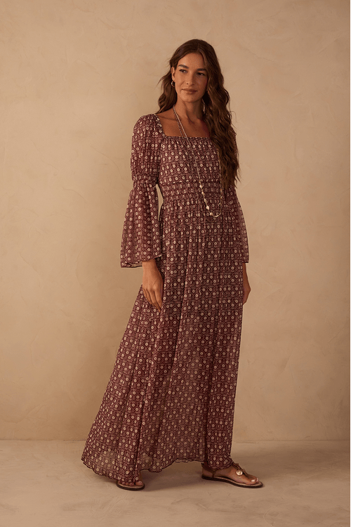 Vestido Bata Estampa Essência