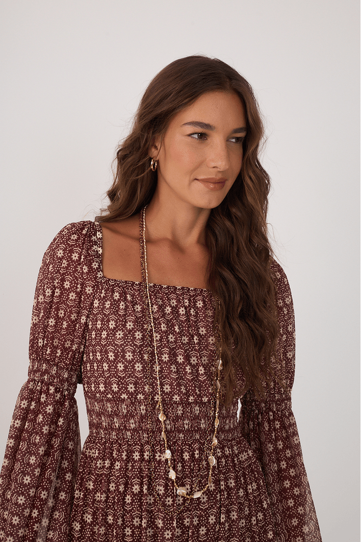 Vestido Bata Estampa Essência