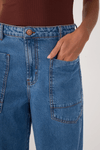 Calça Jeans Bolsos