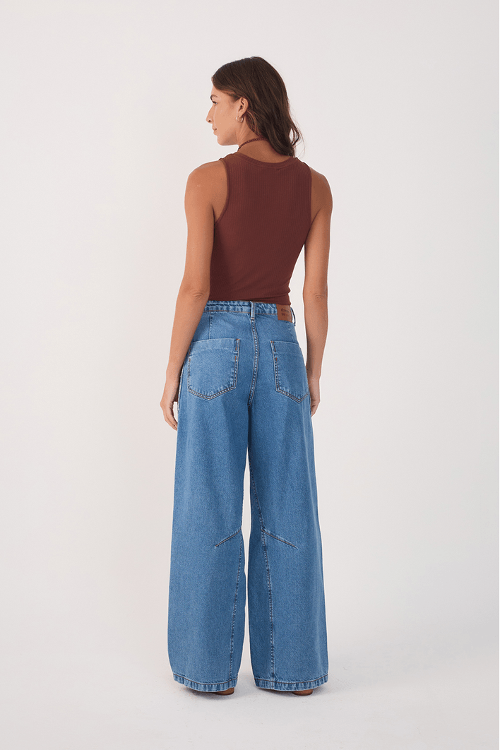 Calça Jeans Bolsos