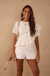 Blusa Babado Tecido