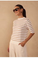 Blusa Tricot Manga Curta