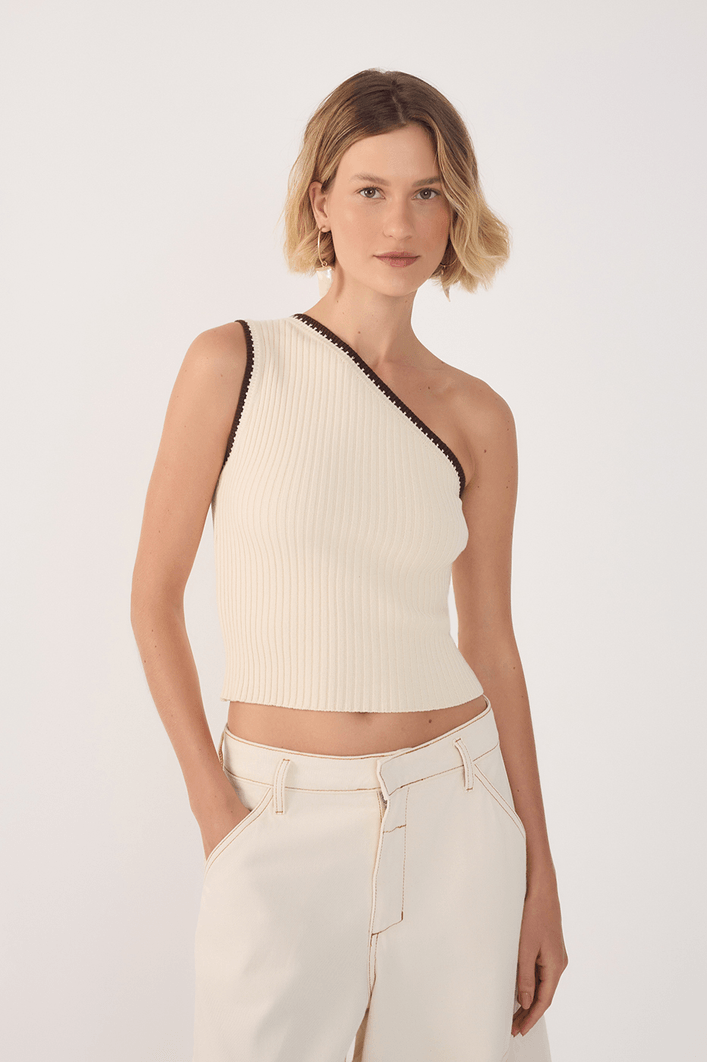 Blusa Tricot Ombro Só
