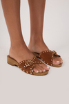 Sandália Clog Rebites