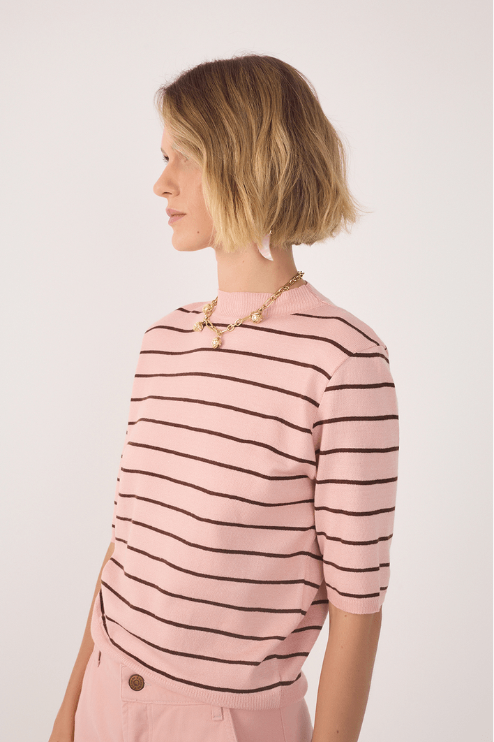 Blusa Tricot Manga Curta