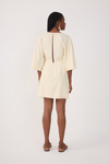 Vestido Curto Linho Mangão