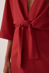 Vestido Curto Linho Mangão