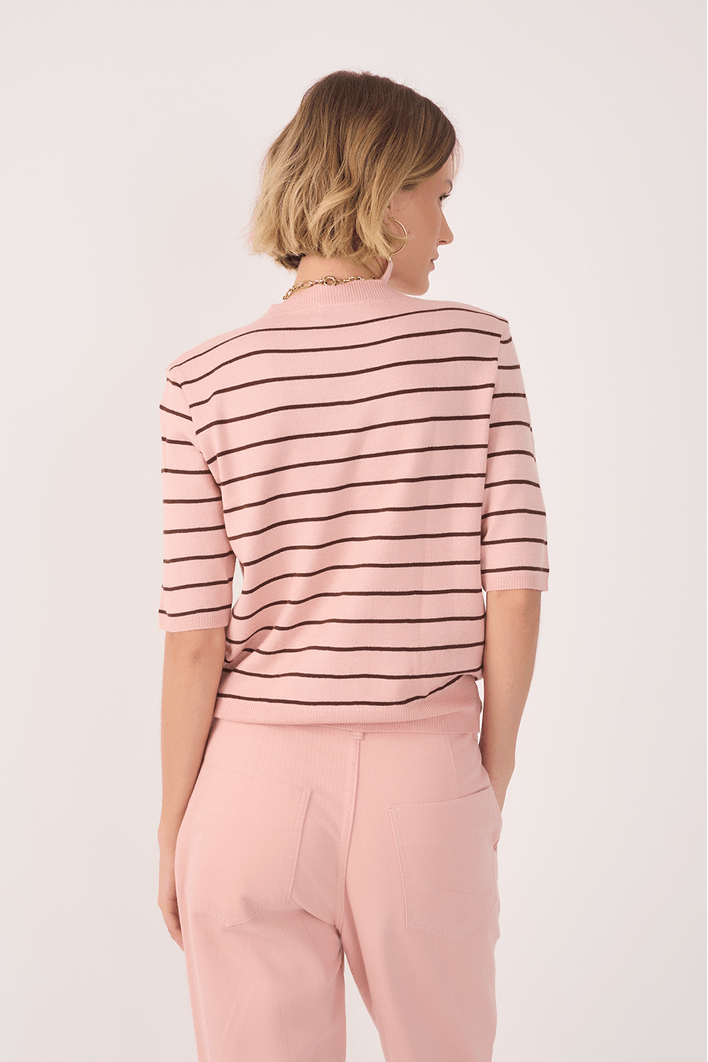 Blusa Tricot Manga Curta