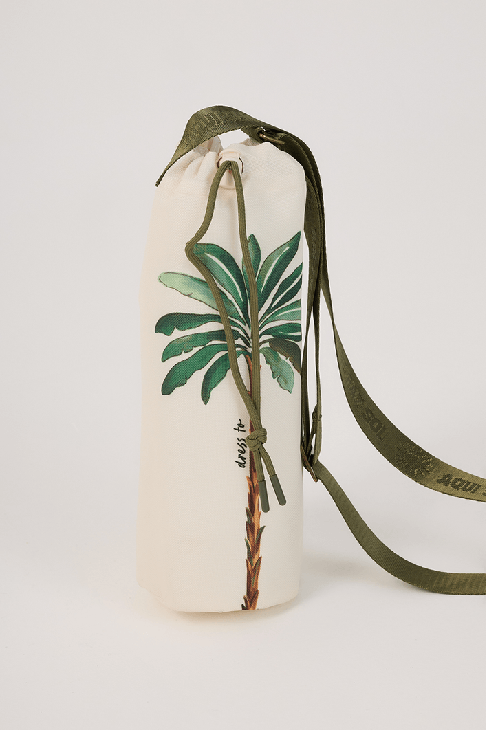 Porta Vinho Estampa Tropicana