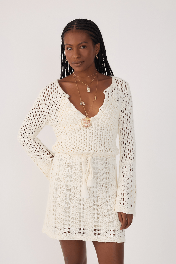 Vestido Tricot Vintage Botões