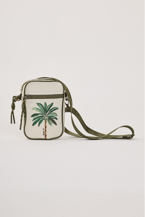 Bolsa Transversal Estampa Tropicana