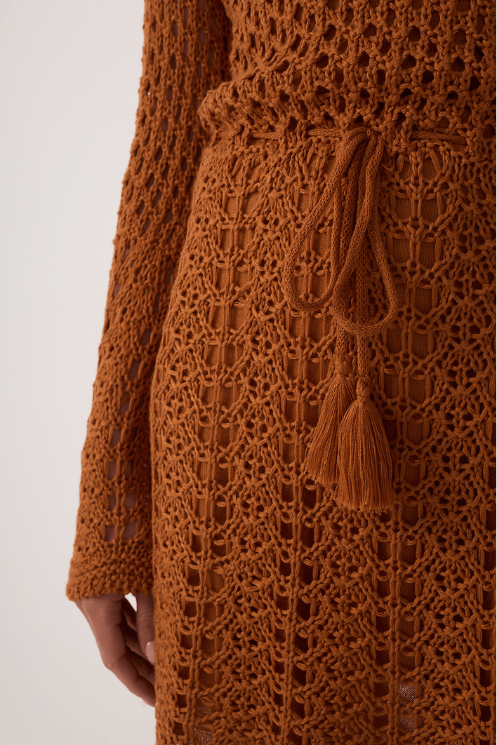 Vestido Tricot Vintage Botões