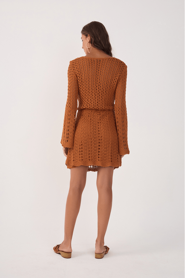 Vestido Tricot Vintage Botões