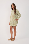 Short Crepe Estampa Jardim
