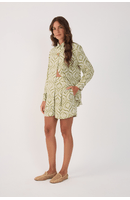 Short Crepe Estampa Jardim