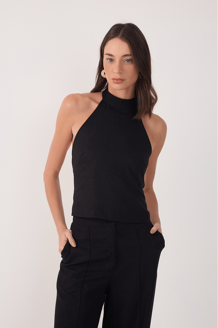 Blusa Linho Frente Única