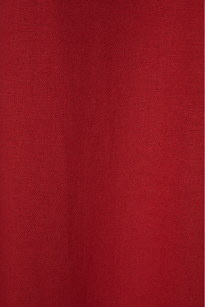 Vestido Cropped Linho Viés