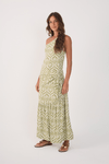 Vestido Cropped Crepe Estampa Jardim