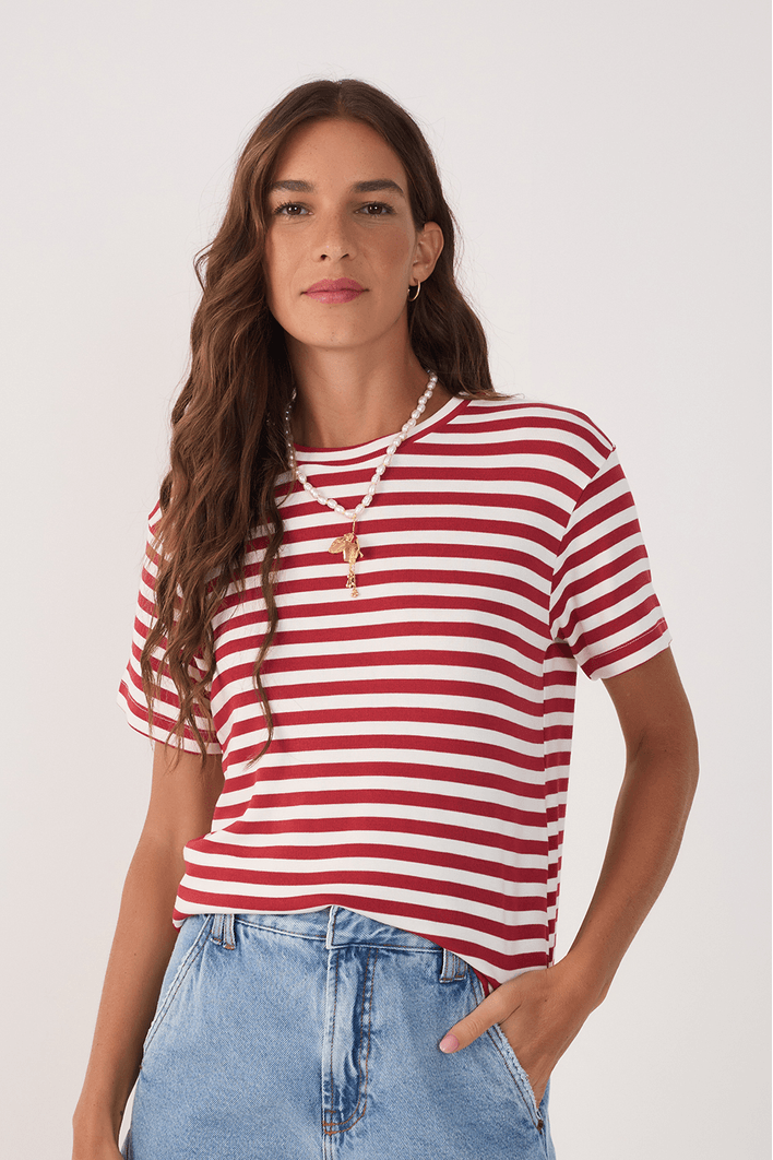 T-shirt Estampa Listra Entardecer