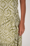 Vestido Cropped Crepe Estampa Jardim