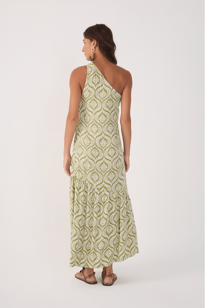 Vestido Cropped Crepe Estampa Jardim