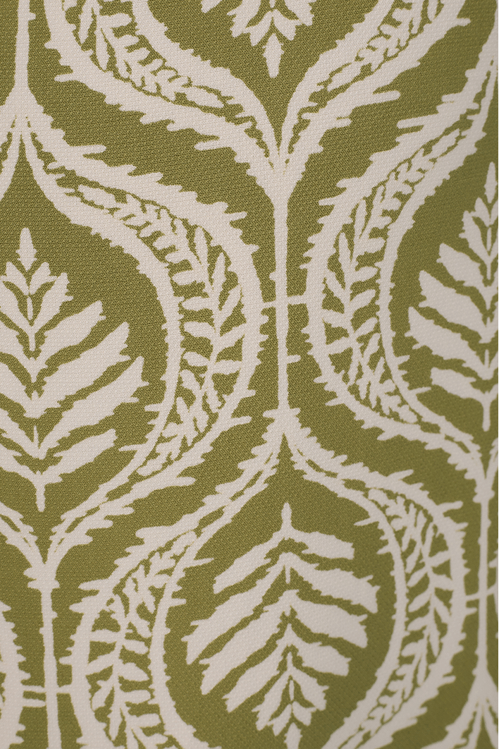 Vestido Cropped Crepe Estampa Jardim