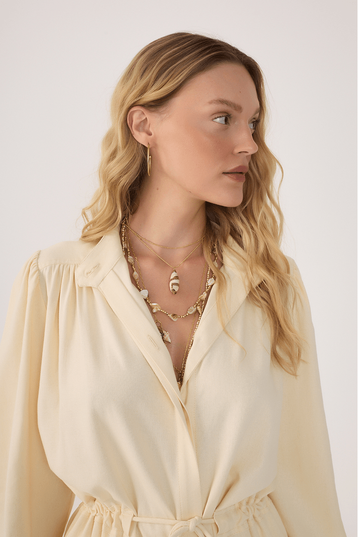 Parka Linho Elástico Cintura