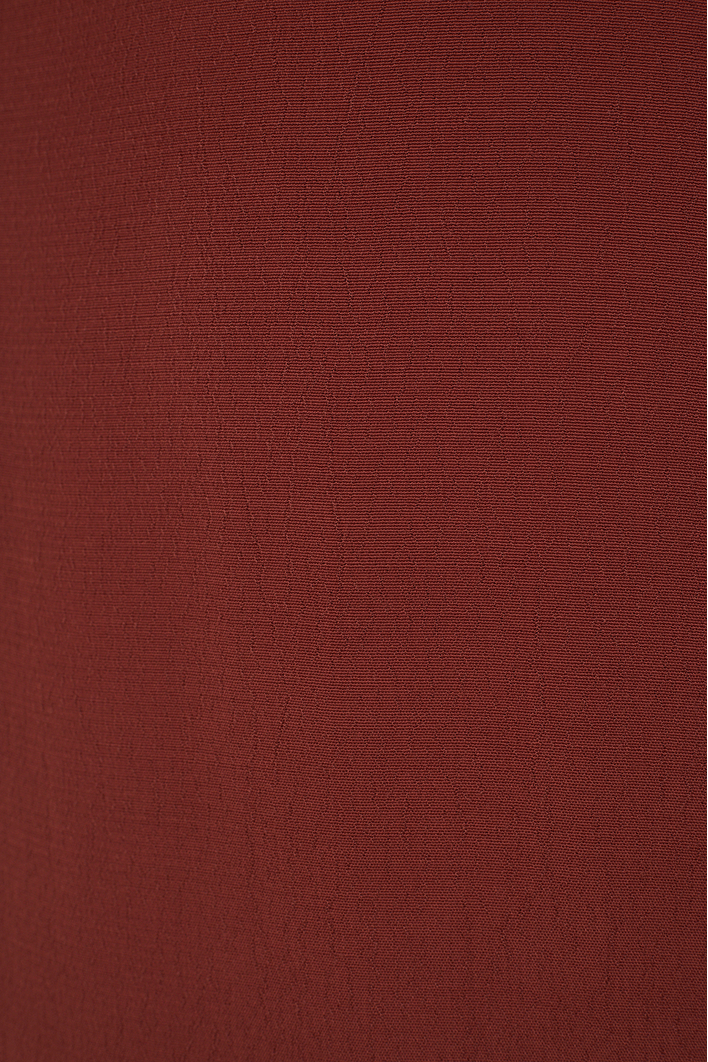 Vestido Midi Crepe Decote Torcido