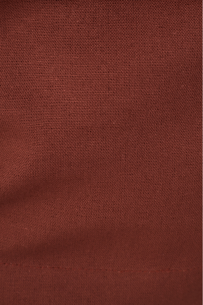 Vestido Cropped Linho Viés