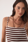 Vestido Estampa Listra Cedro