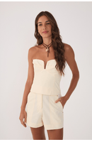 Blusa Algodão Decote Frente