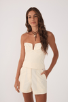 Blusa Algodão Decote Frente