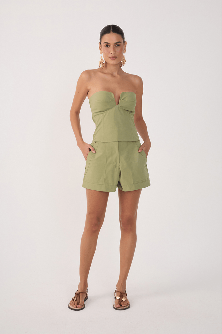 Short Algodão Bolso Utilitário