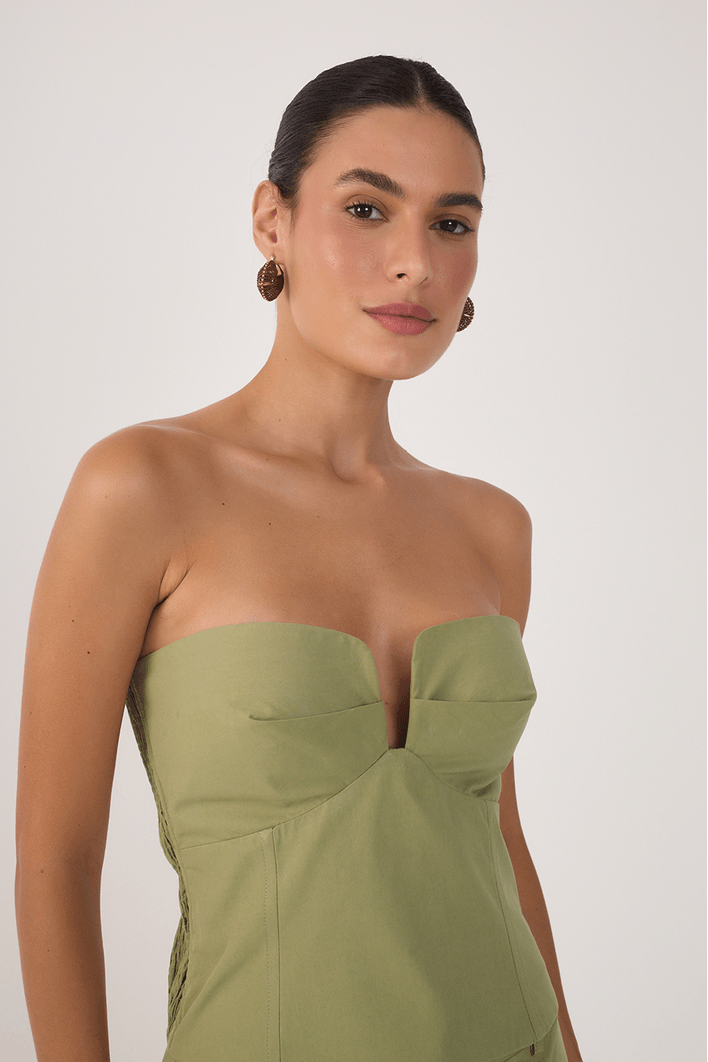 Blusa Algodão Decote Frente