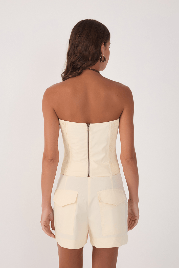 Blusa Algodão Decote Frente