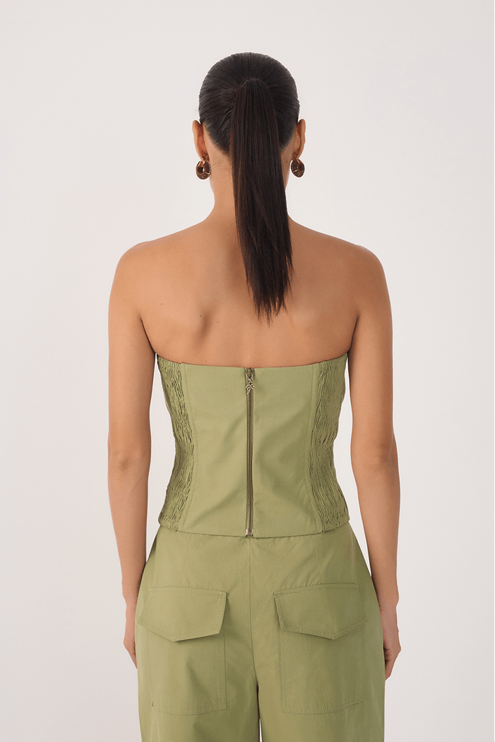 Blusa Algodão Decote Frente