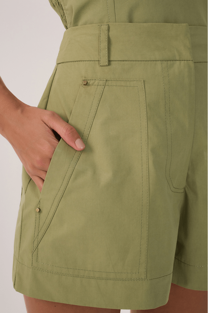 Short Algodão Bolso Utilitário