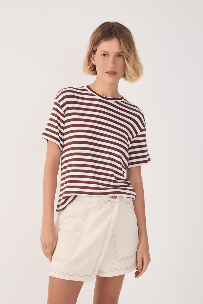 T-shirt Estampa Listra Cedro