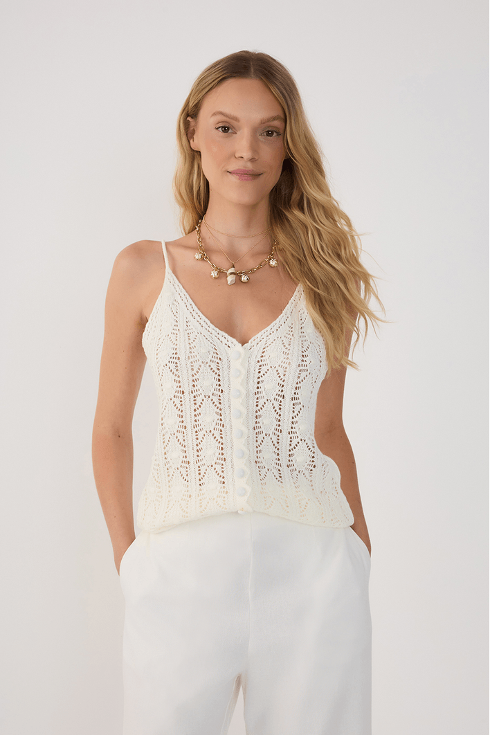 Blusa Tricot Botões