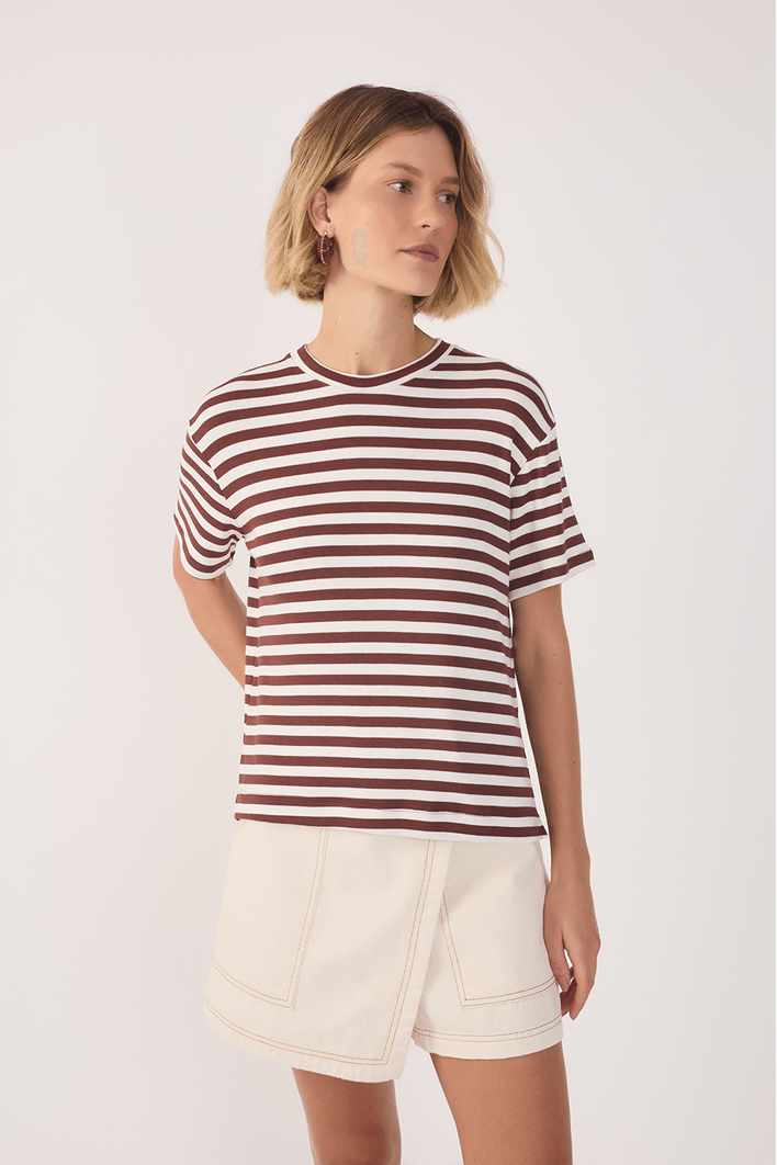 T-shirt Estampa Listra Cedro