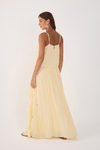 Vestido Longo Crepe Drapeado