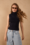 Blusa Tricot Gola Alta