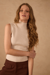 Blusa Tricot Gola Alta
