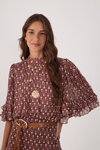 Vestido Tule Estampa Essência