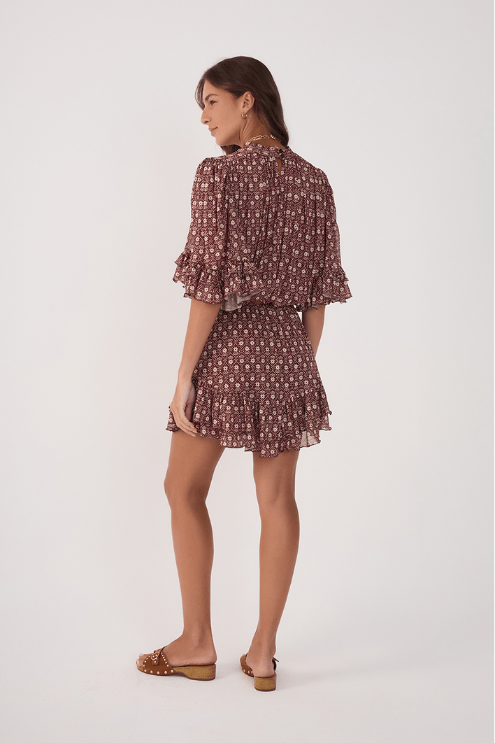 Vestido Tule Estampa Essência